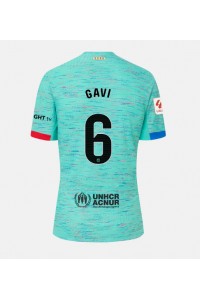 Barcelona Paez Gavi #6 Jalkapallovaatteet Naisten Kolmaspaita 2023-24 Lyhythihainen